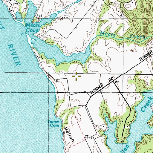 Topographic Map of Mears Creek Airfield, MD