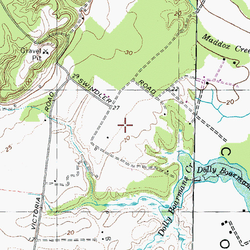 Topographic Map of Pilots Cove Airport, MD