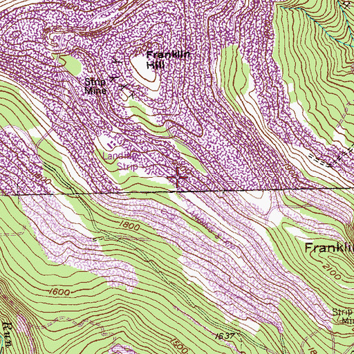 Topographic Map of Moran Field (historical), MD