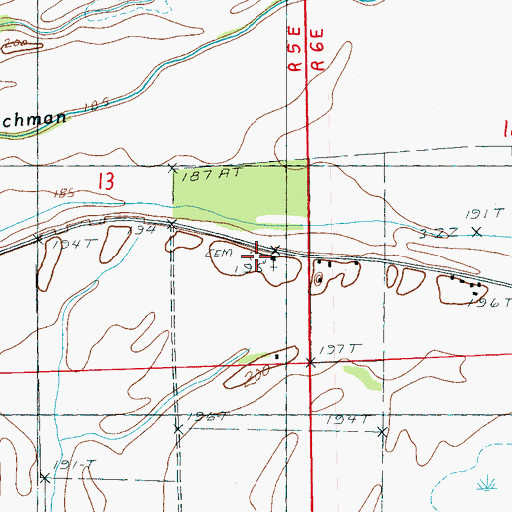 Topographic Map of Shepherd Grove Cemetery, AR