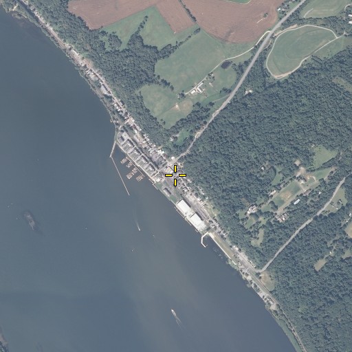 Aerial/Satellite Image of Port Deposit Post Office, MD