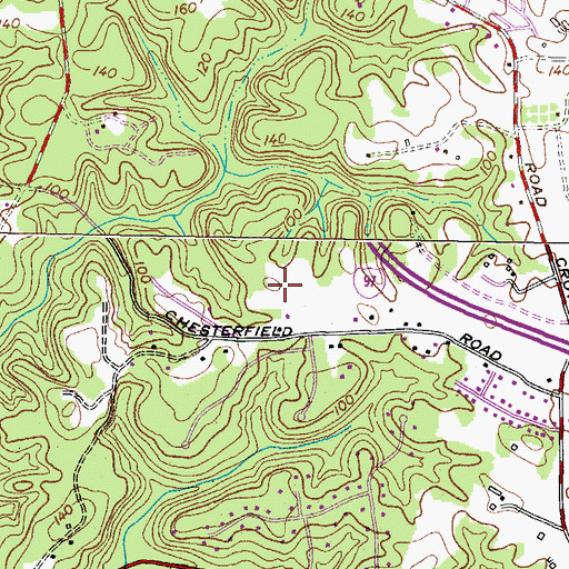 Topographic Map of WANN-AM (Annapolis), MD