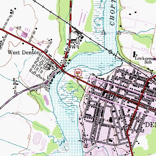 Topographic Map of Daniel Crouse Memorial Park, MD