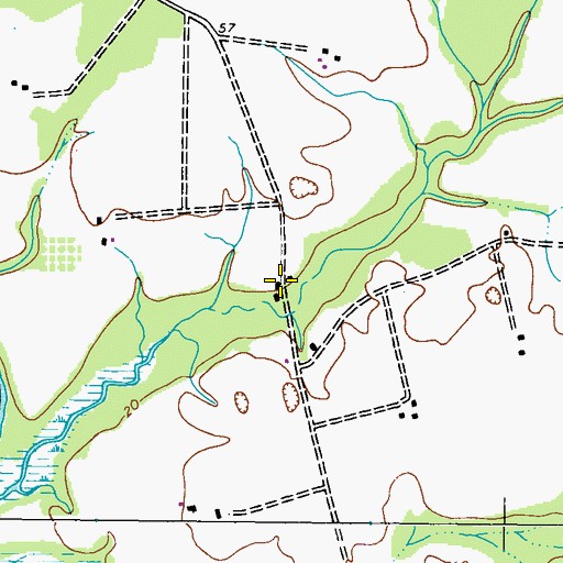 Topographic Map of Knotts Mill, MD
