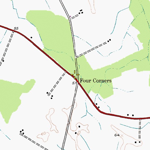 Topographic Map of School Number 2 (historical), MD