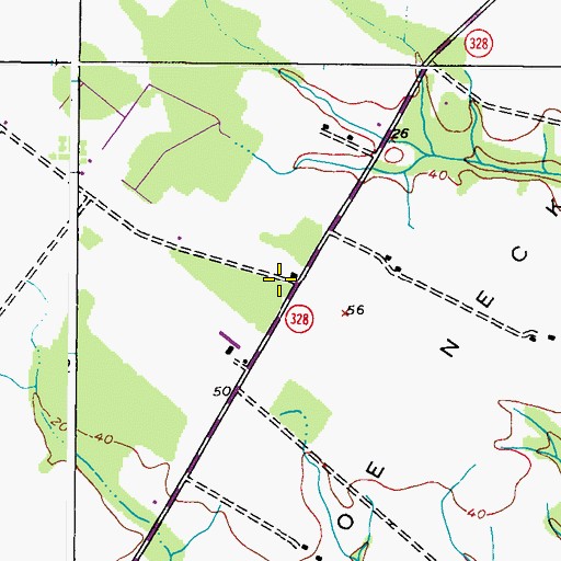 Topographic Map of School Number 5 (historical), MD