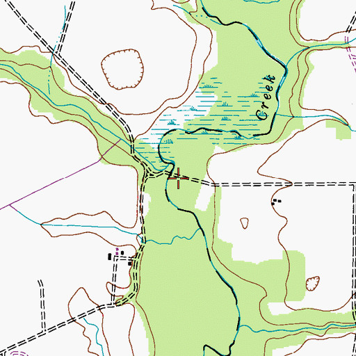 Topographic Map of Tuckahoe State Park, MD