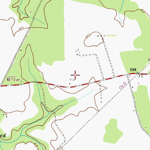 Topographic Map of Route Eighteen Park, MD