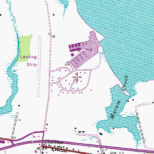 Topographic Map of Castle Marina, MD