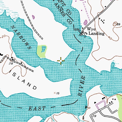 Topographic Map of Long Point, MD