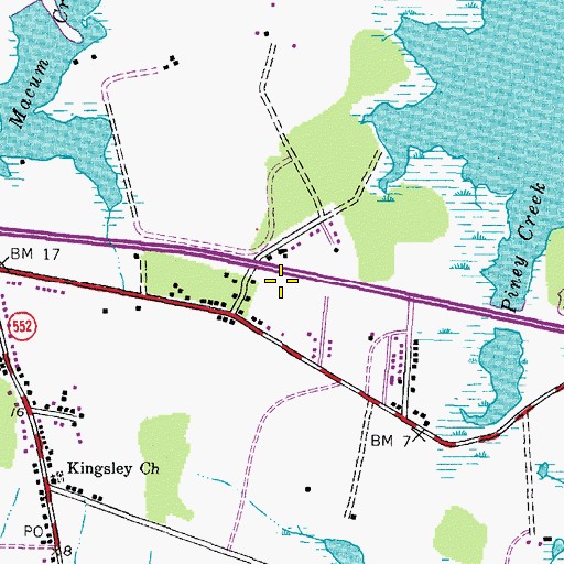 Topographic Map of Chester Regional Medical Center, MD
