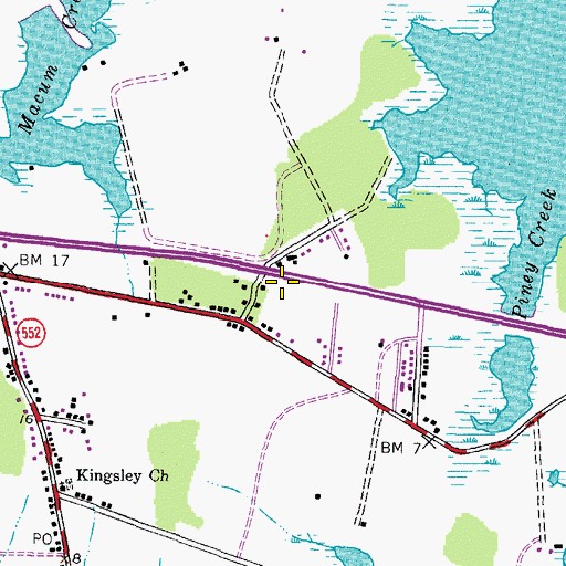 Topographic Map of Red Apple Plaza Shopping Center, MD