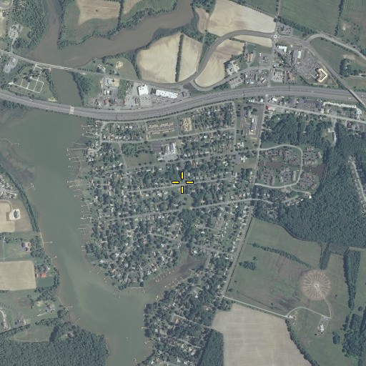 Aerial/Satellite Image of Saint Christophers Catholic Church, MD