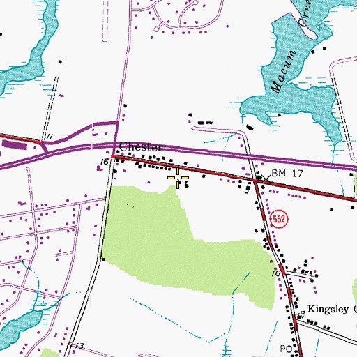 Topographic Map of Union Wesley United Methodist Church, MD