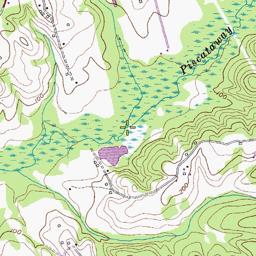 Topographic Map of Butler Branch, MD