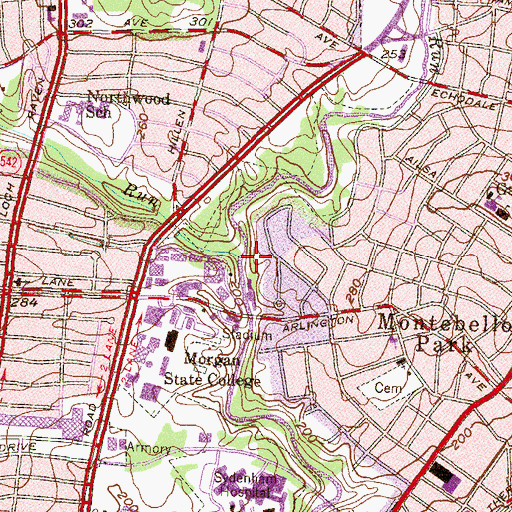 Topographic Map of Chinquapin Run, MD