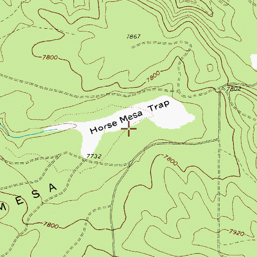 Topographic Map of Horse Mesa Trap, AZ