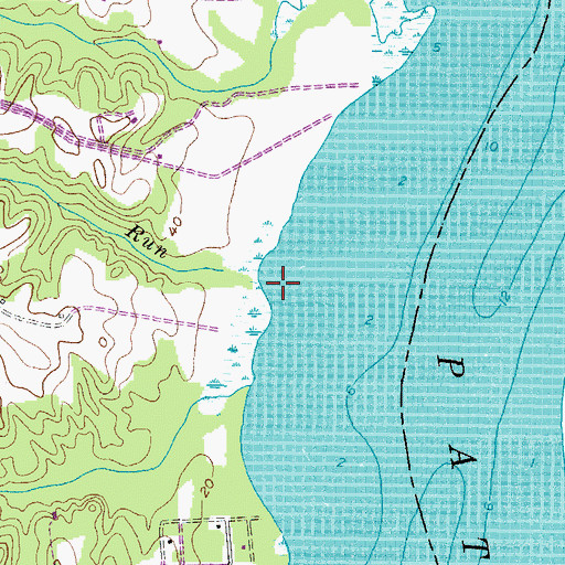Topographic Map of Kennedy Run, MD