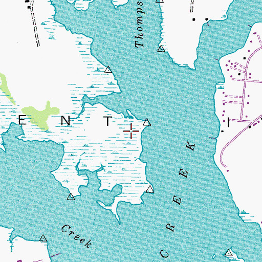 Topographic Map of Kent Island, MD