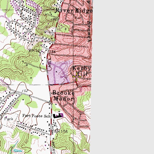 Topographic Map of Kerby Hill, MD