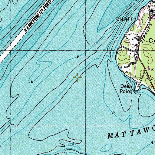 Topographic Map of Mattawoman Creek, MD