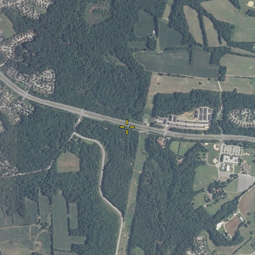 Aerial/Satellite Image of Southwest Branch Western Branch Patuxent River, MD