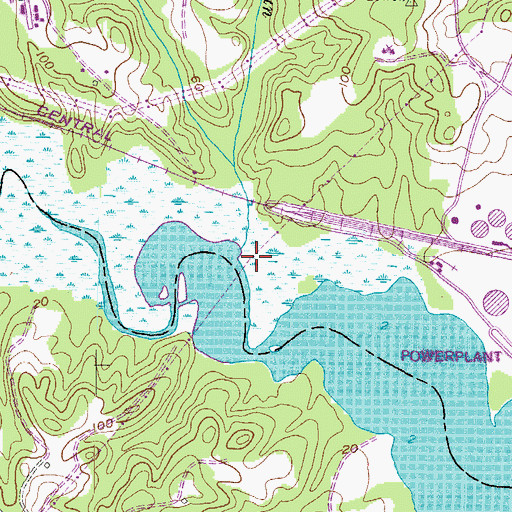 Topographic Map of Stanley Run, MD