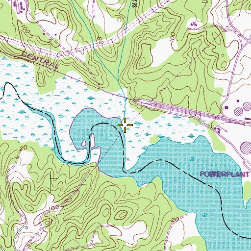 Topographic Map of Stanley Run, MD