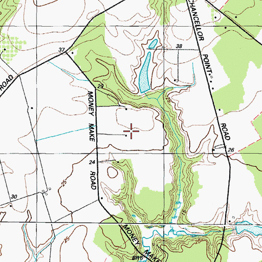 Topographic Map of WFBR-FM (Cambridge), MD