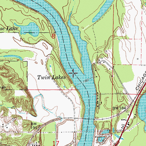 Topographic Map of Coles Bend, AR