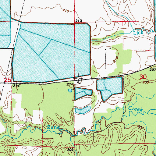 Topographic Map of Hodges School (historical), AR