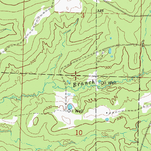 Topographic Map of Calhoun Oil and Gas Field, AR