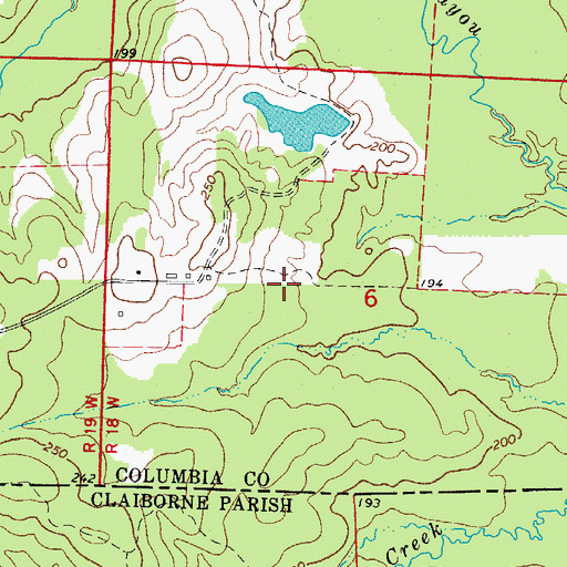 Topographic Map of Sobers Chapel (historical), AR