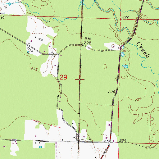 Topographic Map of McLean (historical), AR