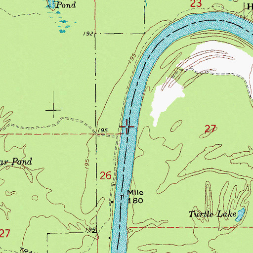 Topographic Map of Clear Lake Bend, AR