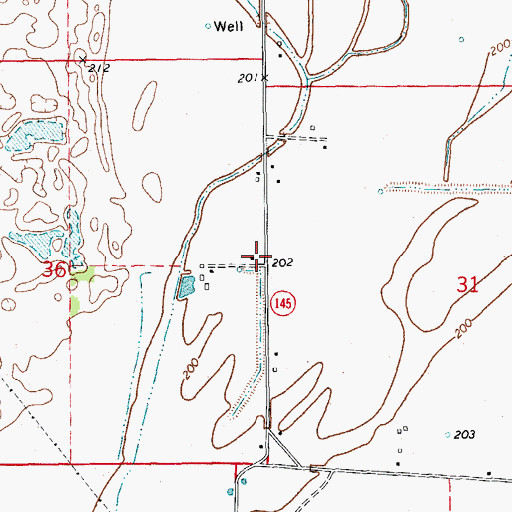 Topographic Map of Harris Church (historical), AR