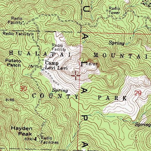 Hualapai Mountain Park Map Hualapai Mountain County Park, Az
