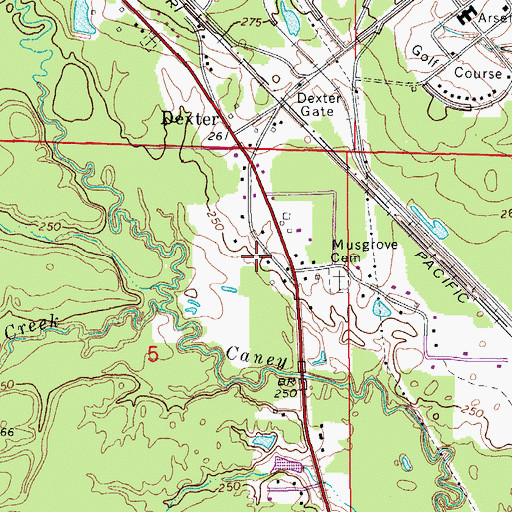 Topographic Map of Mount Ida Church (historical), AR