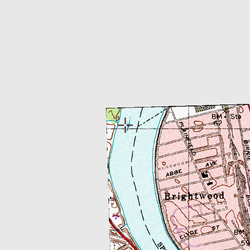 Topographic Map of Bagg Brook, MA