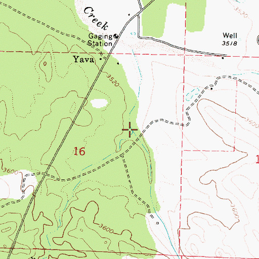 Topographic Map of Ally Wash, AZ