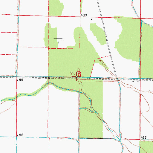 Topographic Map of Lateral B, AR