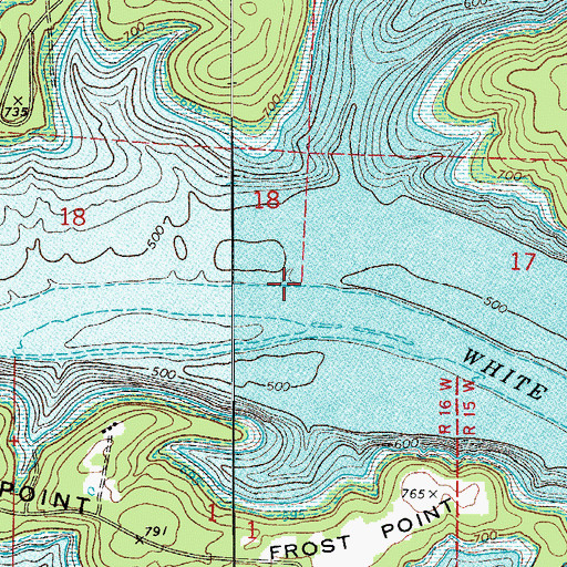 Topographic Map of Dry Run (historical), AR