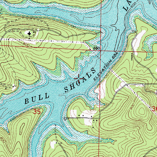 Topographic Map of Stone (historical), AR