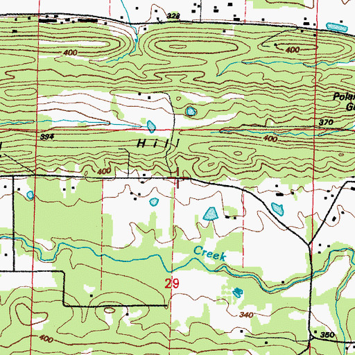 Topographic Map of Camelot Acres, AR