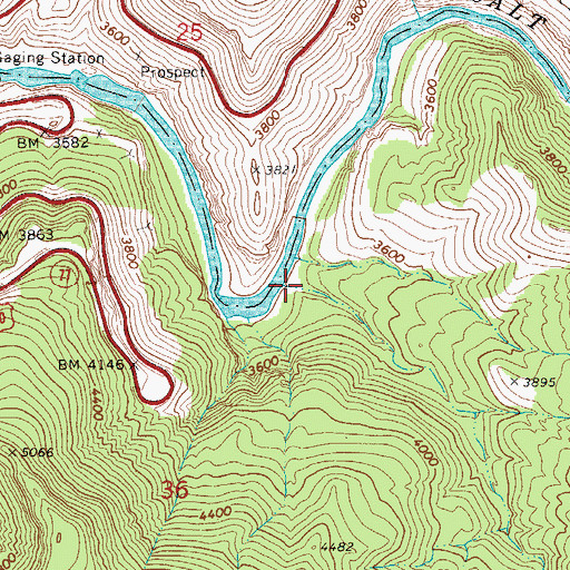 Topographic Map of I S Hole, AZ