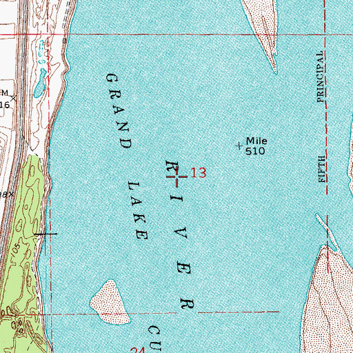 Topographic Map of Cracraft Chute, AR