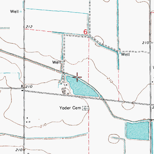 Topographic Map of Ditch Number 1, AR