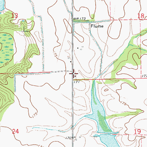 Topographic Map of Oak Grove School (historical), AR