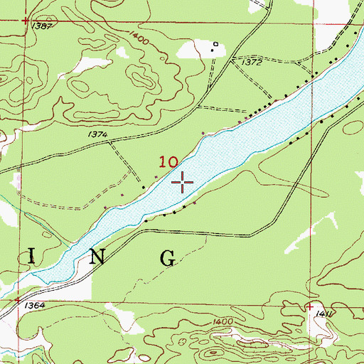 Topographic Map of Dead River Storage Basin, MI