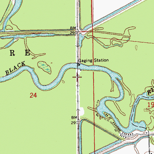 Topographic Map of Luehrmann (historical), AR